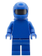Minifig No: bdp076  Name: Spacesuit - Blue with Air Tanks, Pearl Dark Gray Head