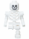 Minifig No: bdp169  Name: Skeleton - Standard Skull, Bent Arms Horizontal Grip, Single Leg