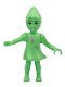 Minifig No: belvfairy02  Name: Belville Fairy - Medium Green with Stars Pattern (Millimy)