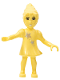 Minifig No: belvfairy05  Name: Belville Fairy - Light Yellow with Stars Pattern (Millimy)