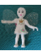 Minifig No: belvfairy07a  Name: Belville Fairy - White with Flowers and Crown Pattern (Thumbelina) - With Wings and Bow