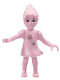 Minifig No: belvfairy10  Name: Belville Fairy - Pink with Stars Pattern