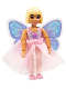 Minifig No: belvfemale27a  Name: Belville Female - Cherrie Blossom Pink Sleeveless Top with Skirt and Wings