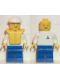 Minifig No: boat006  Name: Boat Worker - Torso with Anchor, Blue Legs, White Construction Helmet, Life Jacket