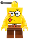 Minifig No: bob008  Name: SpongeBob - Intent Look, Tongue Out