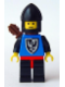 Minifig No: cas005  Name: Black Falcon - Black Legs with Red Hips, Black Chin-Guard, Quiver