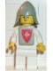Minifig No: cas084s  Name: Classic - Yellow Castle Knight White - with Vest Stickers