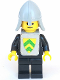 Minifig No: cas086s  Name: Classic - Yellow Castle Knight Black - with Vest Stickers