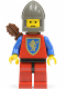 Minifig No: cas119a  Name: Crusader Lion - Red Legs with Black Hips, Dark Gray Chin-Guard, Quiver