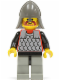 Minifig No: cas159  Name: Scale Mail - Red with Black Arms, Light Gray Legs with Black Hips, Dark Gray Neck-Protector