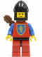 Minifig No: cas222  Name: Crusader Lion - Red Legs with Black Hips, Black Chin-Guard, Quiver