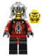 Minifig No: cas273  Name: Knights Kingdom II - Shadow Knight, Speckle Black-Silver Helmet