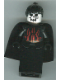 Minifig No: cas278  Name: Knights Kingdom II - Queen with Evil Skull Face, Black Ponytail Hair, Black Cape (Chess Queen)