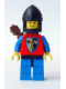 Minifig No: cas288  Name: Crusader Axe - Blue Legs with Black Hips, Black Chin-Guard, Quiver