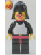 Minifig No: cas322  Name: Breastplate - Black, Black Legs with Red Hips, Black Neck-Protector, Red Plastic Cape