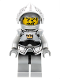 Minifig No: cas350  Name: Fantasy Era - Crown Knight Plain with Breastplate, Helmet with Visor, Curly Eyebrows and Goatee, Black Hips, Light Bluish Gray Legs