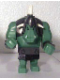Minifig No: cas364  Name: Fantasy Era - Troll, Sand Green with Pearl Dark Gray Armor and 5 White Horns