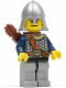 Minifig No: cas385  Name: Fantasy Era - Crown Knight Scale Mail with Chest Strap, Helmet with Neck Protector, Dual Sided Head