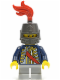 Minifig No: cas476  Name: Red Sash, Helmet Closed, Light Bluish Gray Legs Short (Undetermined Eyebrows)