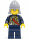 Minifig No: cas479  Name: Red Sash, Light Bluish Gray Neck Protector (Undetermined Eyebrows)