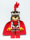 Minifig No: cas511  Name: Kingdoms - Lion King with Plume (Chess King)