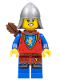 Minifig No: cas565  Name: Lion Knight - Female, Flat Silver Neck Protector, Quiver