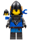Minifig No: cas574  Name: Black Falcon - Male, Pearl Dark Gray Detailed Legs, Black Neck Protector, Backpack