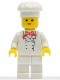 Minifig No: chef006  Name: Chef - White Legs, Female