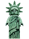 Minifig No: col084  Name: Lady Liberty, Series 6 (Minifigure Only without Stand and Accessories) (Undetermined Hair Type)
