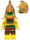 Minifig No: col098  Name: Aztec Warrior, Series 7 (Minifigure Only without Stand and Accessories)