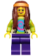 Minifig No: col107  Name: Hippie, Series 7 (Minifigure Only without Stand and Accessories)