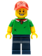 Minifig No: col189  Name: Pizza Delivery Guy, Series 12 (Minifigure Only without Stand and Accessories)