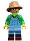 Minifig No: col228  Name: Farmer, Series 15 (Minifigure Only without Stand and Accessories)