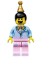 Minifig No: col321  Name: Birthday Cake Guy, Series 18 (Minifigure Only without Stand and Accessories)