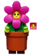 Minifig No: col325  Name: Flowerpot Girl, Series 18 (Minifigure Only without Stand and Accessories)