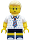 Minifig No: col327  Name: Birthday Party Boy, Series 18 (Minifigure Only without Stand and Accessories)