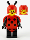 Minifig No: col377  Name: Ladybug Girl, Series 21 (Minifigure Only without Stand and Accessories)