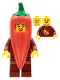 Minifig No: col387  Name: Chili Costume Fan, Series 22 (Minifigure Only without Stand and Accessories)