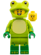 Minifig No: col465  Name: Frog Costume Fan, Series 28 (Minifigure Only without Stand and Accessories)