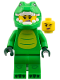Minifig No: col468  Name: Crocodile Costume Fan, Series 28 (Minifigure Only without Stand and Accessories)