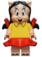 Minifig No: collt11  Name: Petunia Pig, Looney Tunes (Minifigure Only without Stand and Accessories)