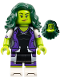 Minifig No: colmar17  Name: She-Hulk, Marvel Studios, Series 2 (Minifigure Only without Stand and Accessories)