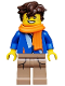 Minifig No: coltlnm06  Name: Jay Walker, The LEGO Ninjago Movie (Minifigure Only without Stand and Accessories)