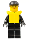Minifig No: cop031  Name: Police - Zipper with Sheriff Star, Black Cap, Life Jacket