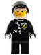 Minifig No: cop040  Name: Police - Zipper with Sheriff Star, White Helmet with Police Pattern, Black Visor, Female