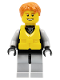 Minifig No: cty0250a  Name: Jet Skier Male, Life Jacket Center Buckle