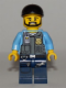 Minifig No: cty0360a  Name: Police - LEGO City Undercover Elite Police Officer 1 - Black Beard