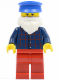 Minifig No: cty0442  Name: Plaid Button Shirt, Red Legs, White Short Beard, Blue Hat