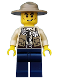 Minifig No: cty0512  Name: Swamp Police - Ranger, Dark Blue Legs, Campaign Hat