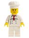 Minifig No: cty0532  Name: Chef - White Torso with 8 Buttons, White Legs, Angry Eyebrows
